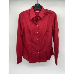 Van Heusen Red Button-Up Dress Shirt – Women’s S (4–6) NWOT